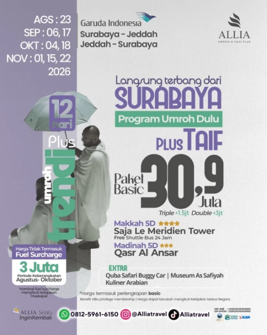 paket umroh keberangkatan dari surabaya