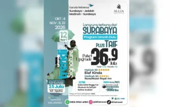 Umroh 12 Hari Surabaya Trendi Plus Oktober November 2026