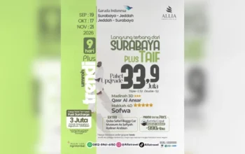 Umroh Trendi Plus Upgrade 9D NEW Surabaya Agst-Nov 2026