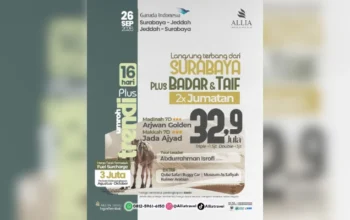 Umroh Trendi Plus 16 Hari Surabaya 26 September 2026