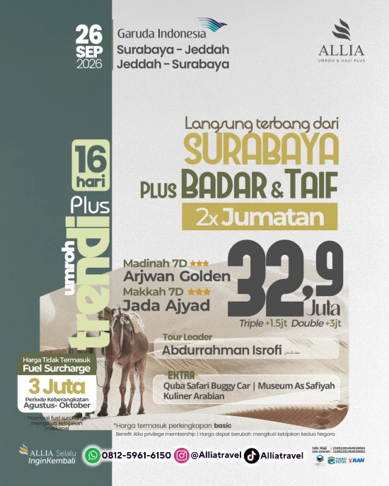 paket umroh keberangkatan dari surabaya