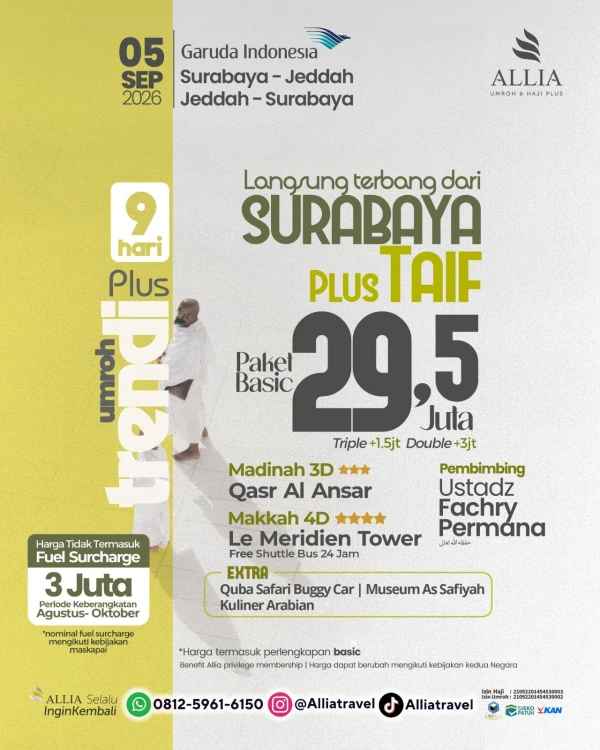 paket umroh hemat start surabaya